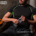 Feuchtigkeitsableitendes Dry Fit T-Shirt eng grau